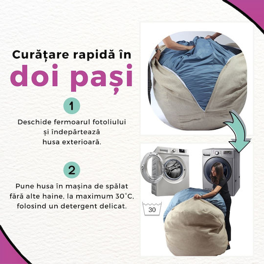 Fotolii Puf Bolster Impermeabil Verde 130x100x80cm