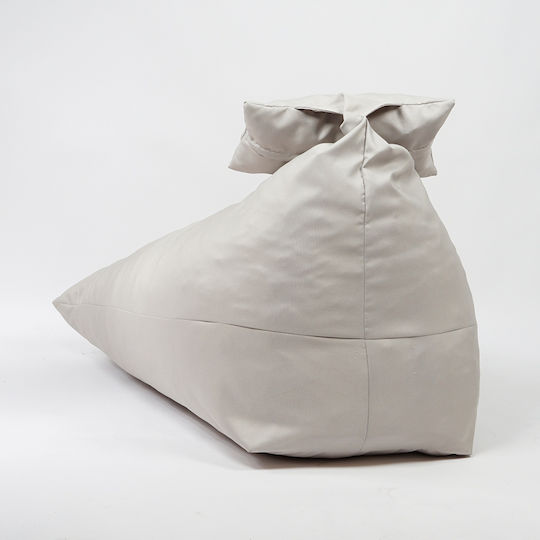 Fotolii Puf Bolster Impermeabil Gri Deschis 130x100x80cm