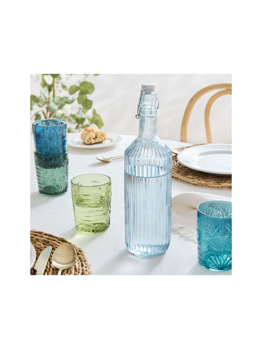 S-d Water Glass Set in Blue Colour 350ml 4 Pieces