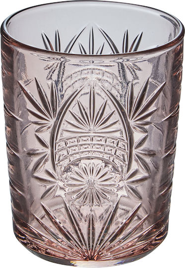 S-d Set Brillen Wasser aus Glas in Rosa Farbe 350ml 4 Stück