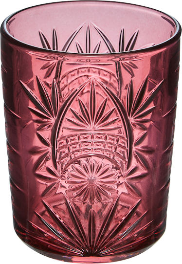 S-d Set Brillen Wasser aus Glas in Rosa Farbe 350ml 4 Stück