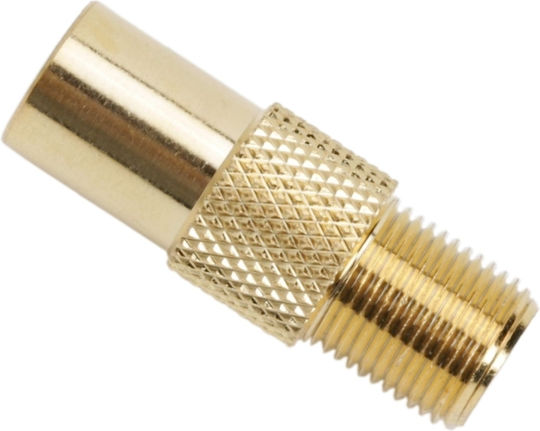 Adaptor Coaxial F La Tv Placat cu Aur F Feminin Convertor Antenă Tv Feminin