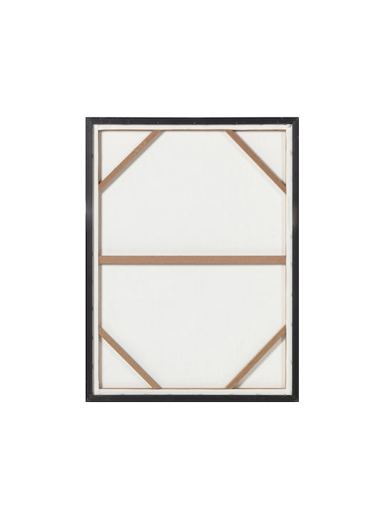 Inthebox Contrast Πινακας Διακοσμησης 60x80x3.2cm Καμβας Ασπρο Μαυρο Mdf Μαυρο 035051