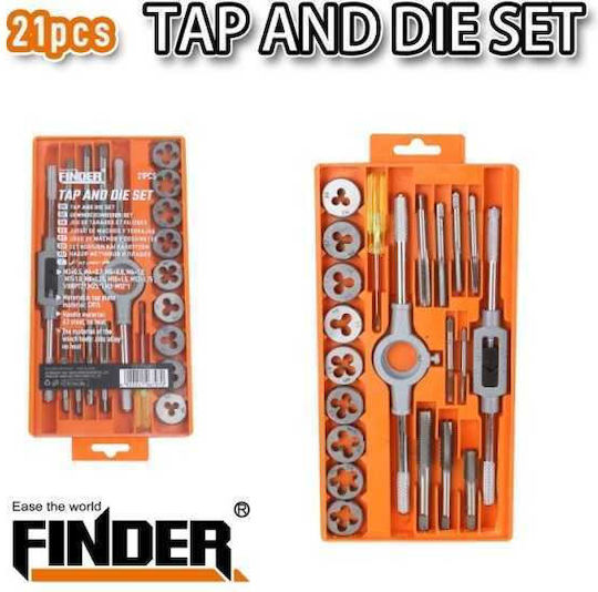 Hand Tap & Threader Set 21 Pieces Finder 196797