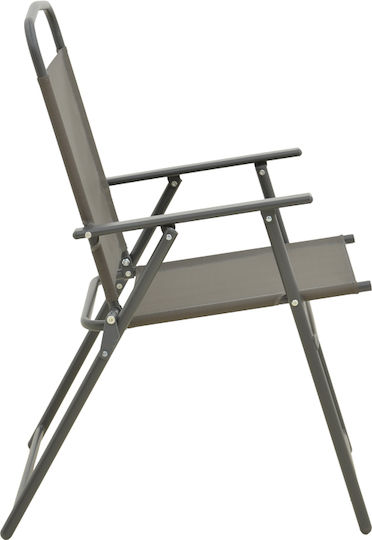 Pakketo Καρέκλα Παραλίας Γκρι 53x58x90εκ. Σετ 4τμχ