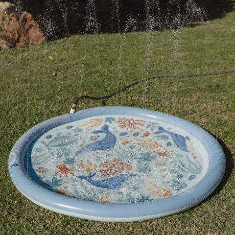 Little Dutch Inflatable Play Mat Sprinkler Ocean World Blue 150 Cm