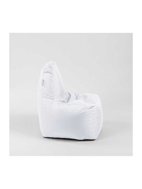 Bean Bag Chair Waterproof White 50x40x55cm
