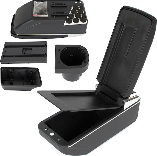 Toyota Yaris Ii 06-12 Cotieră Auto Neagră Din Eco-piele Cu Kit De Instalare