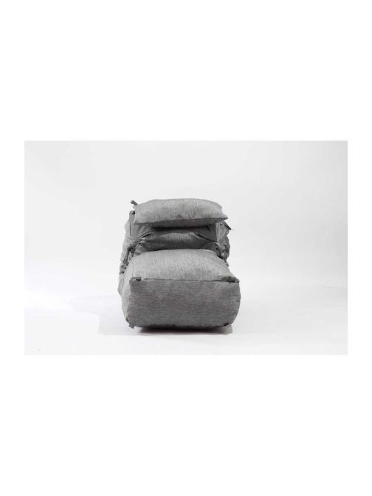 Πουφ Πολυθρόνα Moon Gray 90x55x45cm