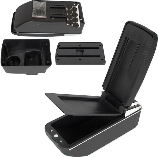 Skoda Roomster 05-15 Armrest Storage Black Eco-leather + Installation Kit