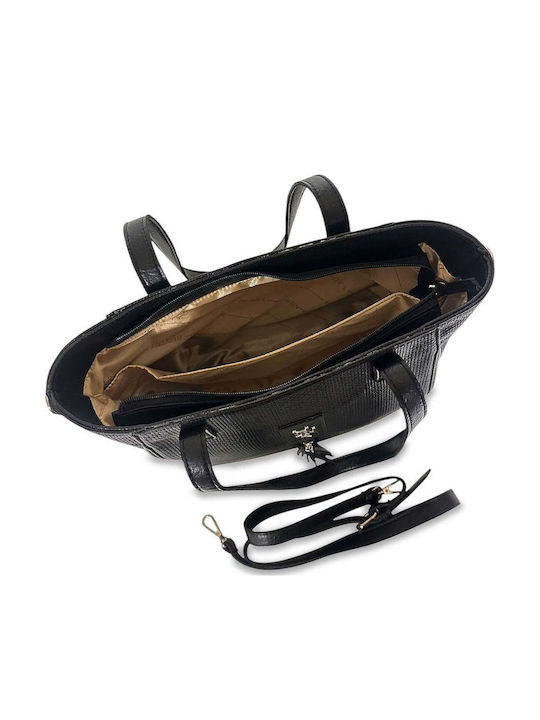 Women's Shoulder Bag Shopper Nomade Black