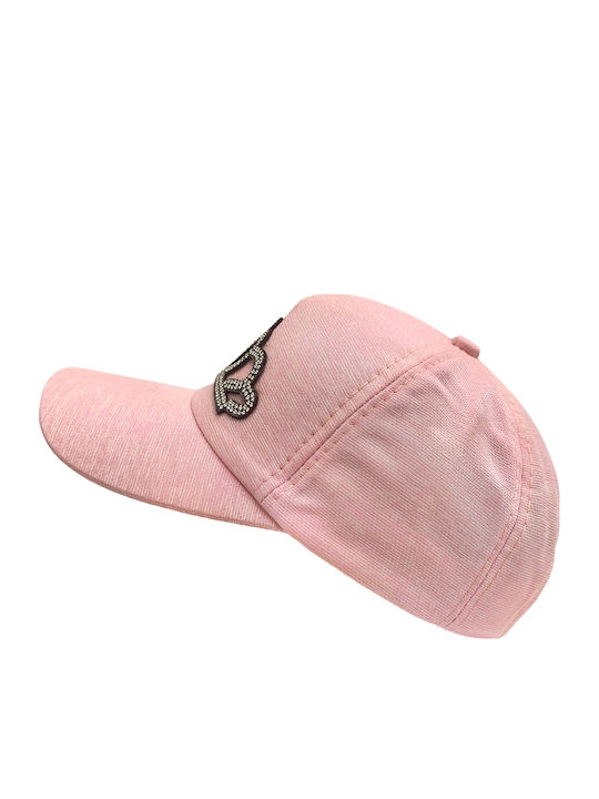 Gift-Me Kids' Jockey Fabric Hat Pink