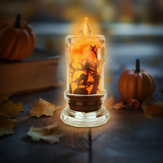 Halloween LED Kerzen Dekoration Fledermaus Orange LED 3 X LR1130 5 X 5 X 10 cm