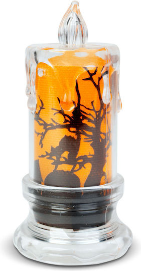Halloween LED Kerzen Dekoration Fledermaus Orange LED 3 X LR1130 5 X 5 X 10 cm