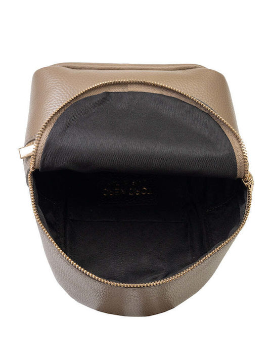 Rucsac De Damă Din Piele Taupe