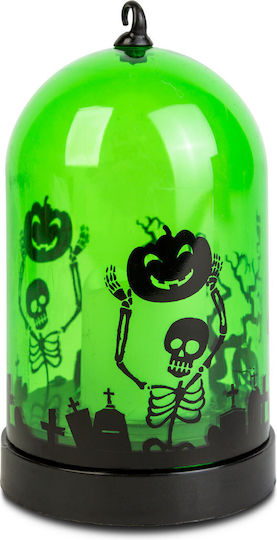 Decorațiune Led Halloween Verde 3 X Aaa 8 X 12,5 Cm Alb Cald Vrăjitoare Liliac Plastic