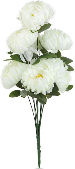 Weiße Künstliche Chrysantheme 58 Cm Realistische Dekorative Blume Für Innen- und Außenbereich