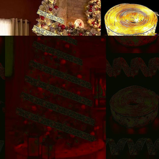 Alista Home Panglică Iluminată De Crăciun Auriu