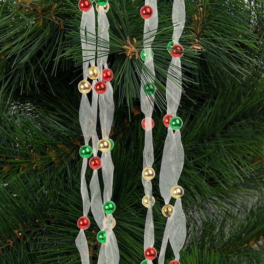 Alista Home Christmas Garland with Beads Plastic Multicolour