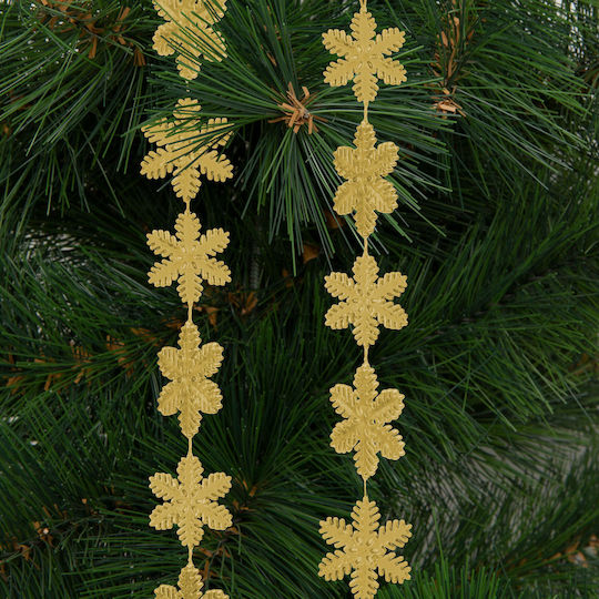 Alista Home Christmas Garland Plastic Gold 3.2x3.2cm