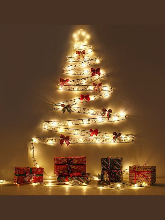 Alista Home Christmas Illuminated Gold Ribbon