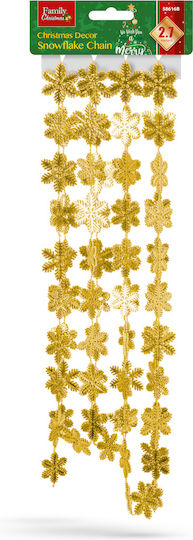 Christmas Plastic Gold Garland 3.2x3.2cm