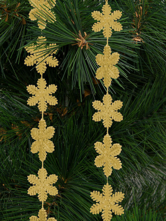 Weihnachtsgirlande Kunststoff Gold 3.2x3.2cm