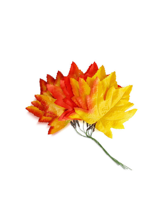 Set 9 Dekorative Herbstblätter 28 Cm Warme Farben Gelb Orange Rot