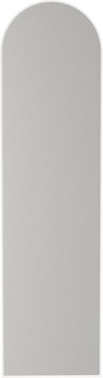 Megapap Καθρέπτης Οβάλ με Λευκό Ξύλινο Πλαίσιο 150x40cm