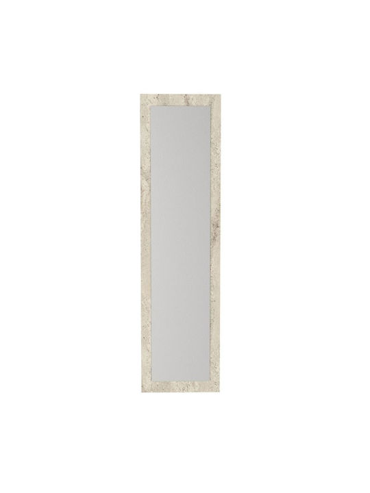 Megapap Oglindă cu Ramă din Lemn Bej 150x40cm