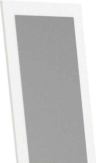 Megapap Καθρέπτης με Λευκό Ξύλινο Πλαίσιο 150x40cm