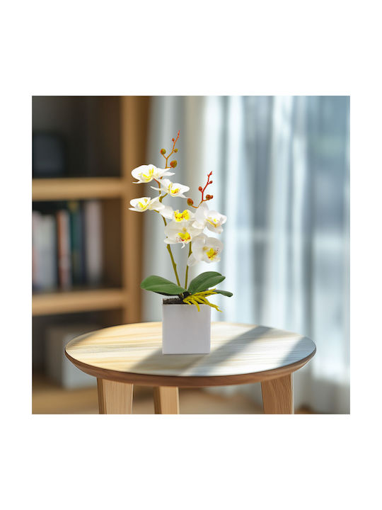 Plantă Artificială Orhidee 37 Cm 3 Culori Elegantă Realistă Decor Acasă Birou Evenimente