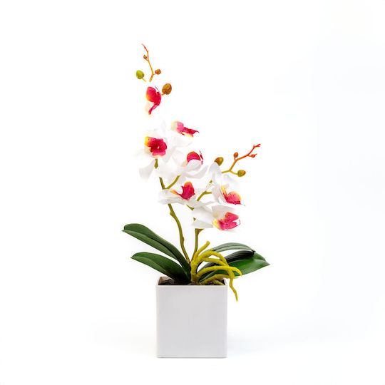 Plantă Artificială Orhidee 37 Cm 3 Culori Elegantă Realistă Decor Acasă Birou Evenimente