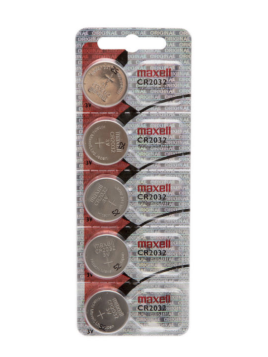 Cr2032 3v Lithium Batteries Blister Pack 5 Pcs Button Battery Remote Control Clock Electronics