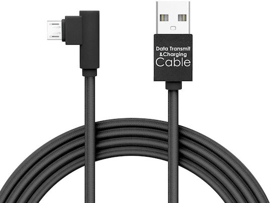 Alista Home Micro-USB-Kabel 2m 2a Anti-Verwicklungs-Ladung Datenübertragung Handys Tablets Schwarz