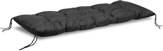 AIO Factory Wasserdichtes Sitzbank-Kissen für Gartenstuhl Schwarz 50x100cm