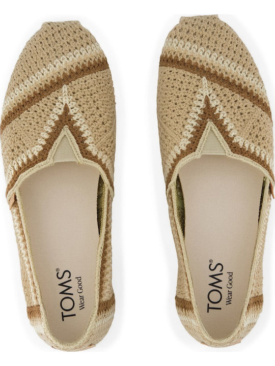Alpargata Classic Knitted Women's Espadrilles in Beige Colour