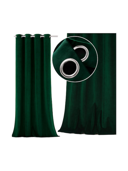 More&Deco Vorhang mit Grommets Mit Grüner 140x250cm