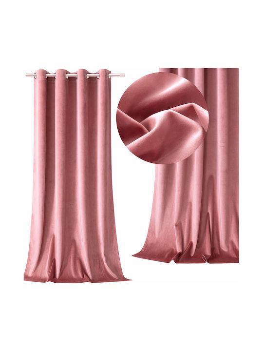 More&Deco Vorhang mit Grommets Dusty Pink 140x250cm