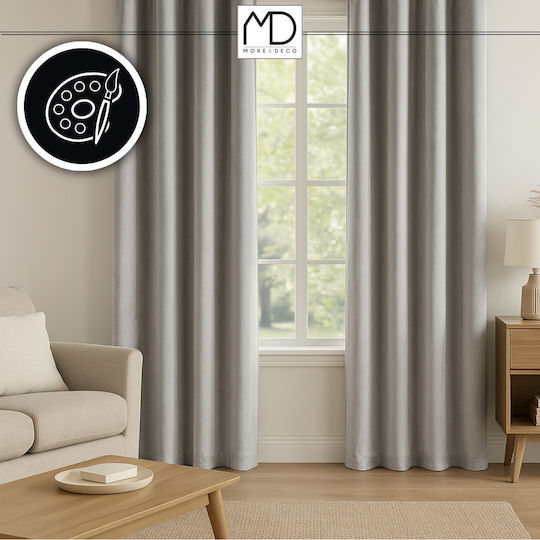 More&Deco Συσκότισης με Τρέσα Gray 140x250εκ.