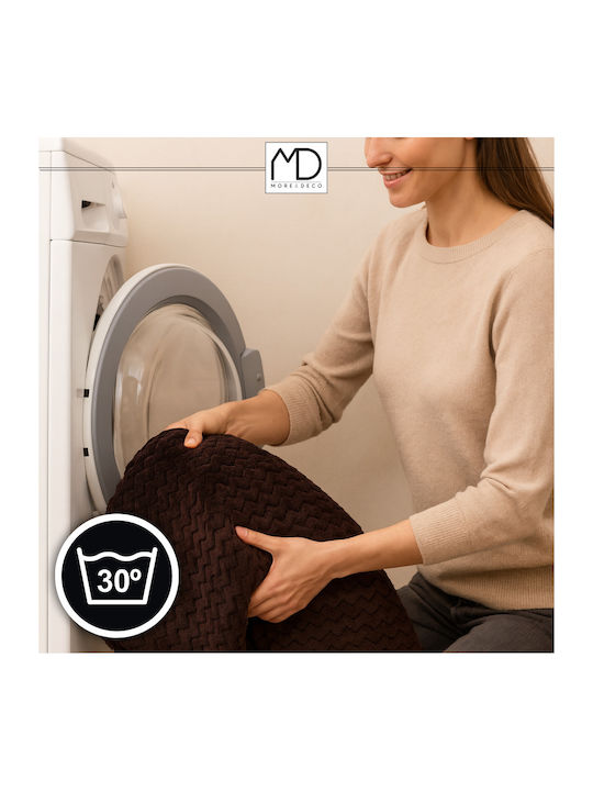 More&Deco Κουβέρτα Διπλή 200x220εκ. Brown