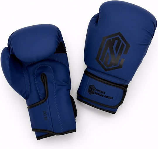 Chosen Boxing Gloves from Synthetic Leather for Competition Blue