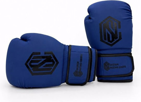 Chosen Boxing Gloves from Synthetic Leather for Competition Blue