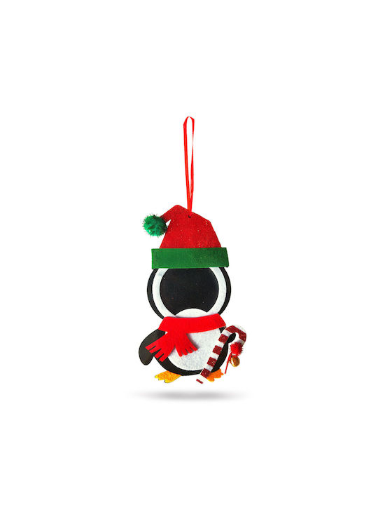 Ornament Suspendat De Crăciun Din Fetru Clopot Om De Turtă Dulce Moș Crăciun Pinguin Model 13x17 Cm