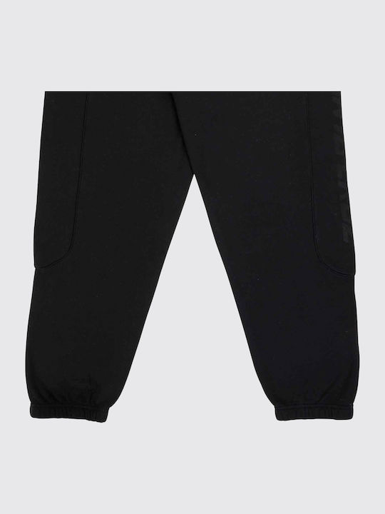 Herren-Sweatpants mit Gummizug Schwarz