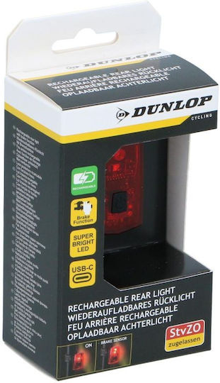 Dunlop Lumină Spate Reîncărcabilă pentru Bicicletă