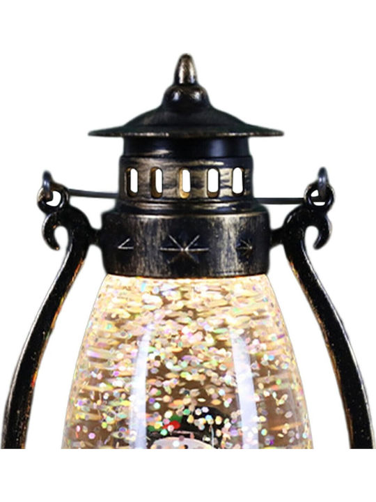 Alista Home Lampion Verde Din Plastic Pentru Crăciun Cu Baterii 14x7cm