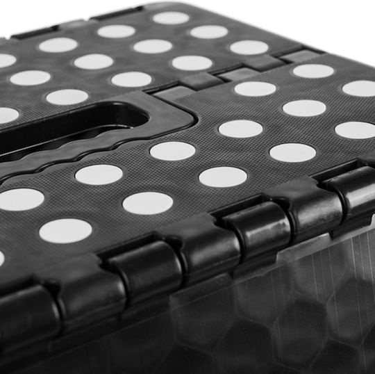Gartenhocker Aus Polypropylen Schwarz 40x22x19cm