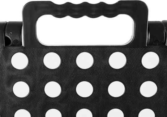Gartenhocker Aus Polypropylen Schwarz 40x22x19cm