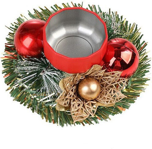 Alista Home Christmas Metal Red Candlestick 12x12cm